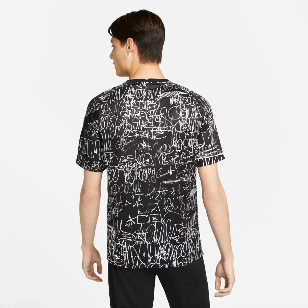 Nike 2021-22 Club America Pre-Match LA Jersey - Black-White - Image 2