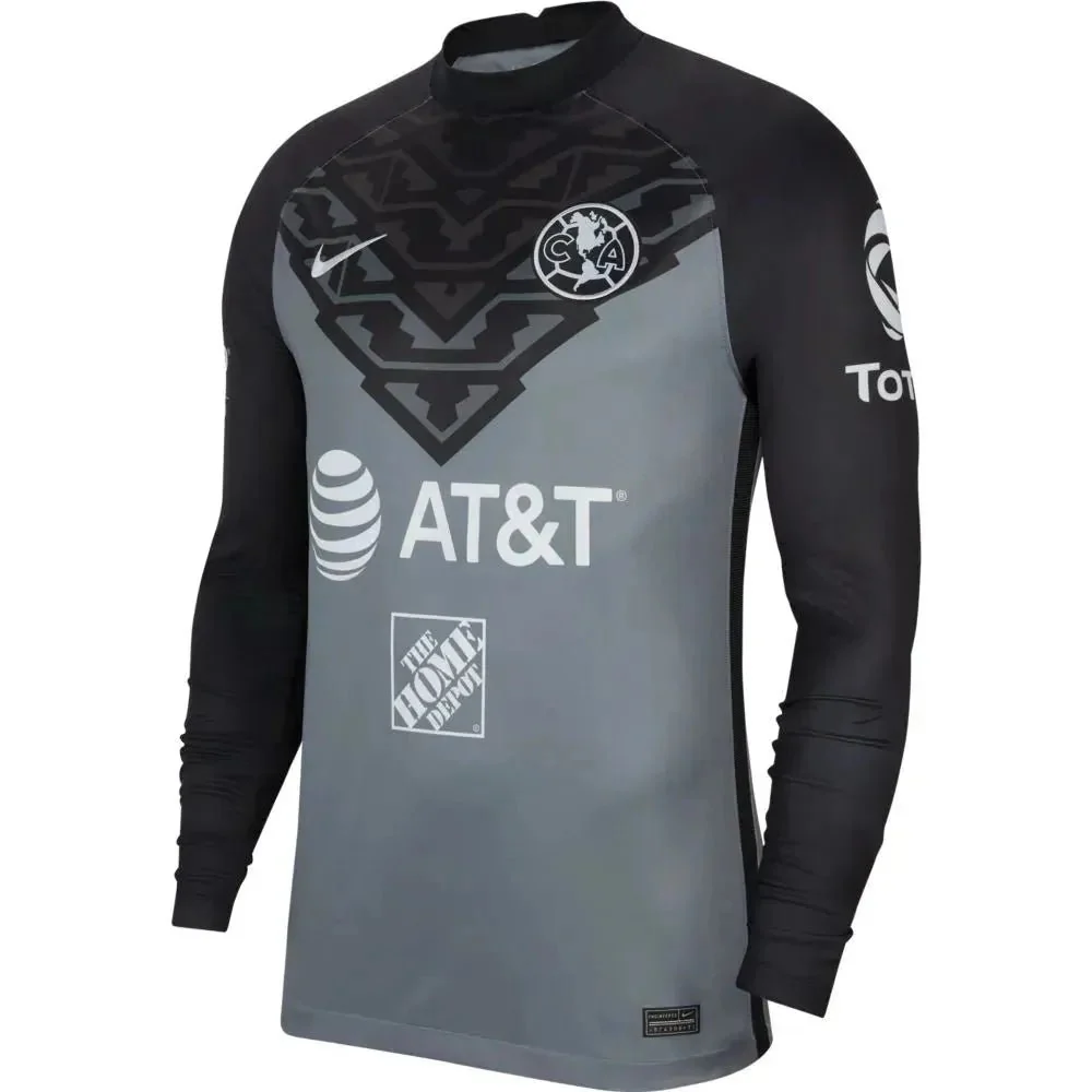 Nike 2021-22 Club America Stadium Goalkeeper LS Jersey - Smoke Grey-Black