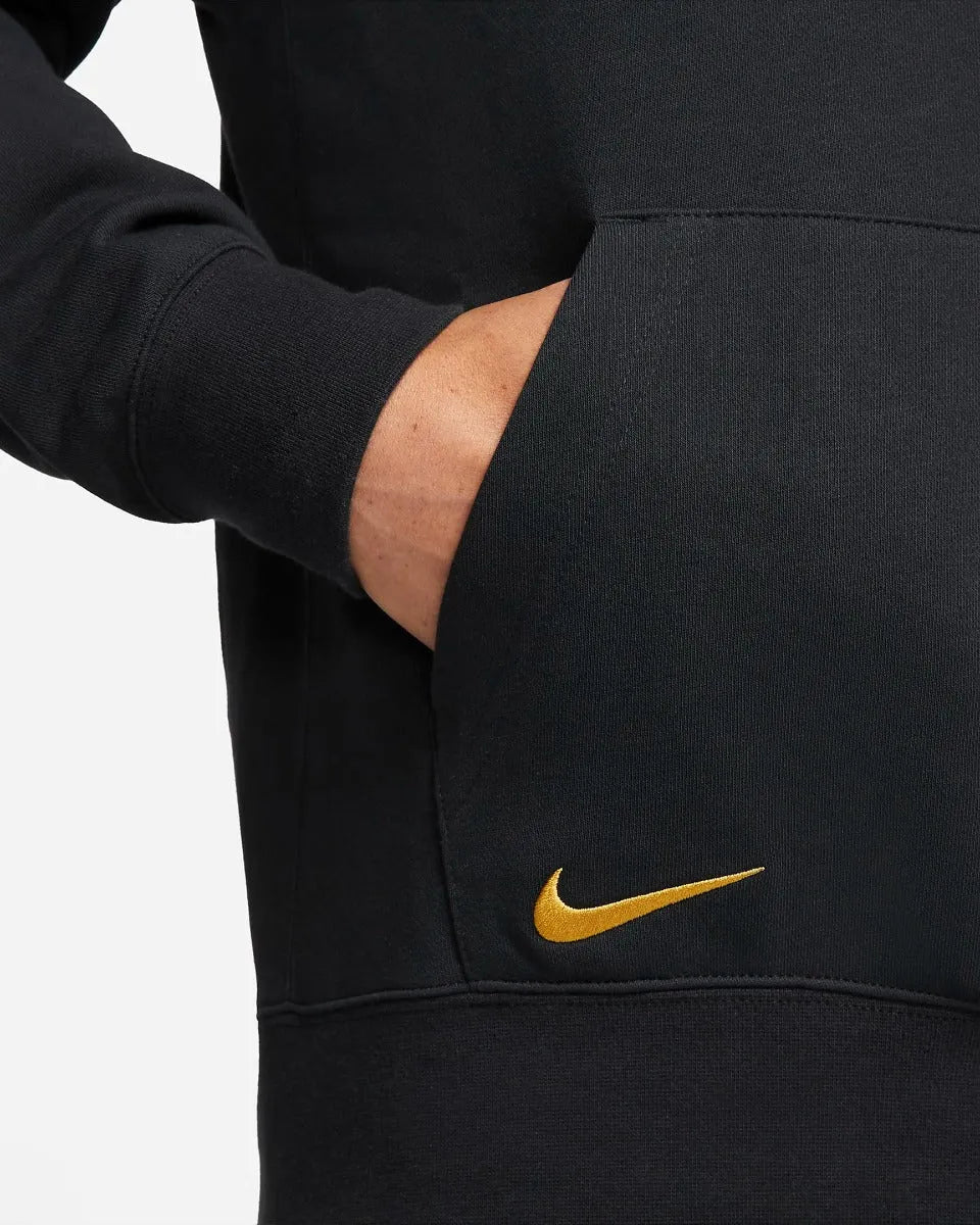 Nike 2021-22 Inter Milan GFA Fleece Hoodie - Black-Blue - Image 5
