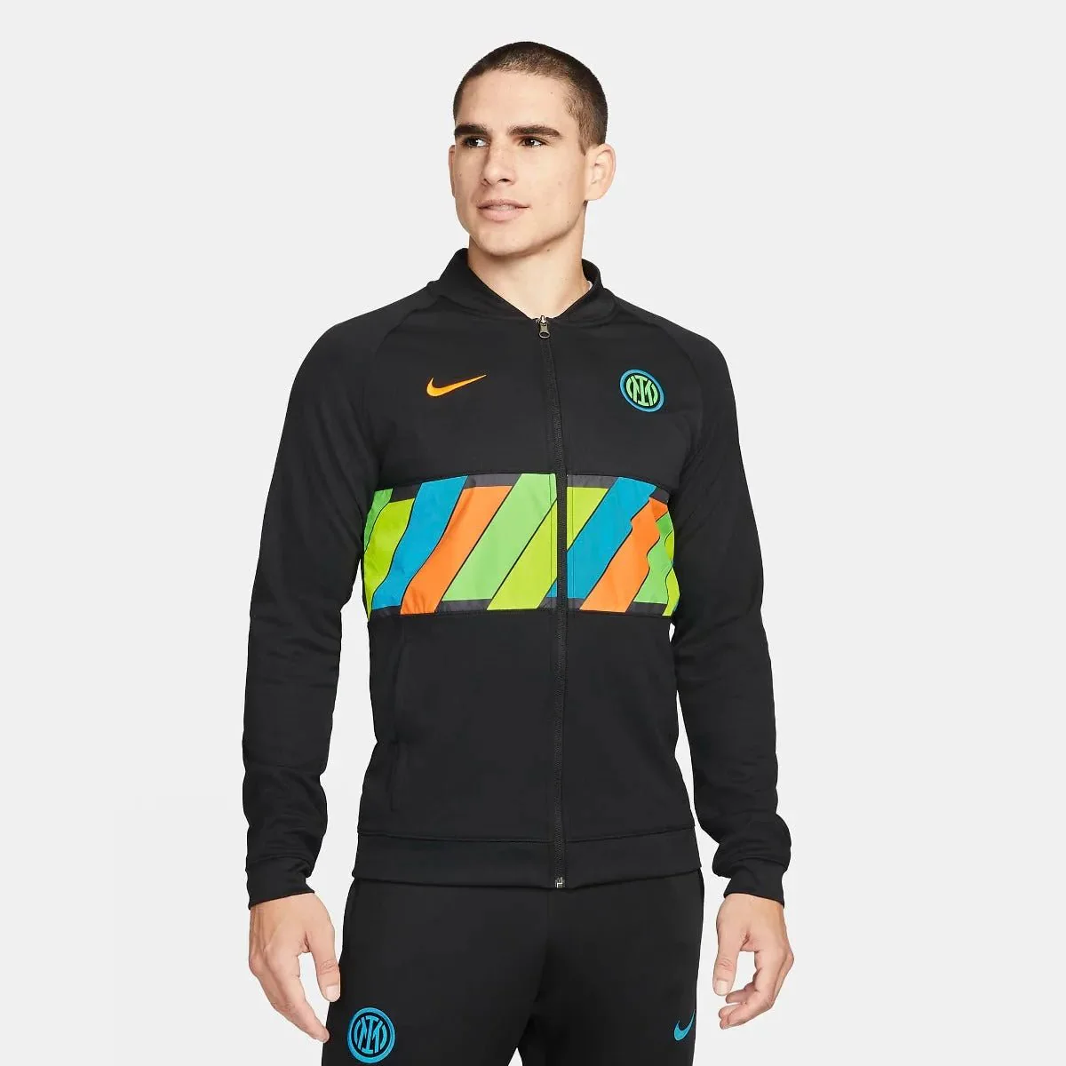 Nike 2021-22 Inter Milan I96 Anthem Jacket - Black-Multi