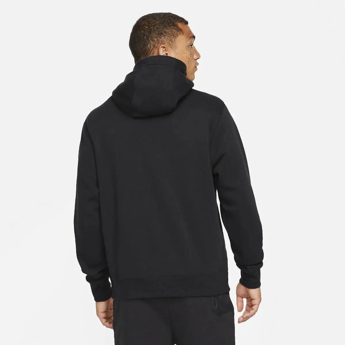 Nike 2021-22 Inter Milan MNSW Pull-Over Club Hoodie - Black - Image 2