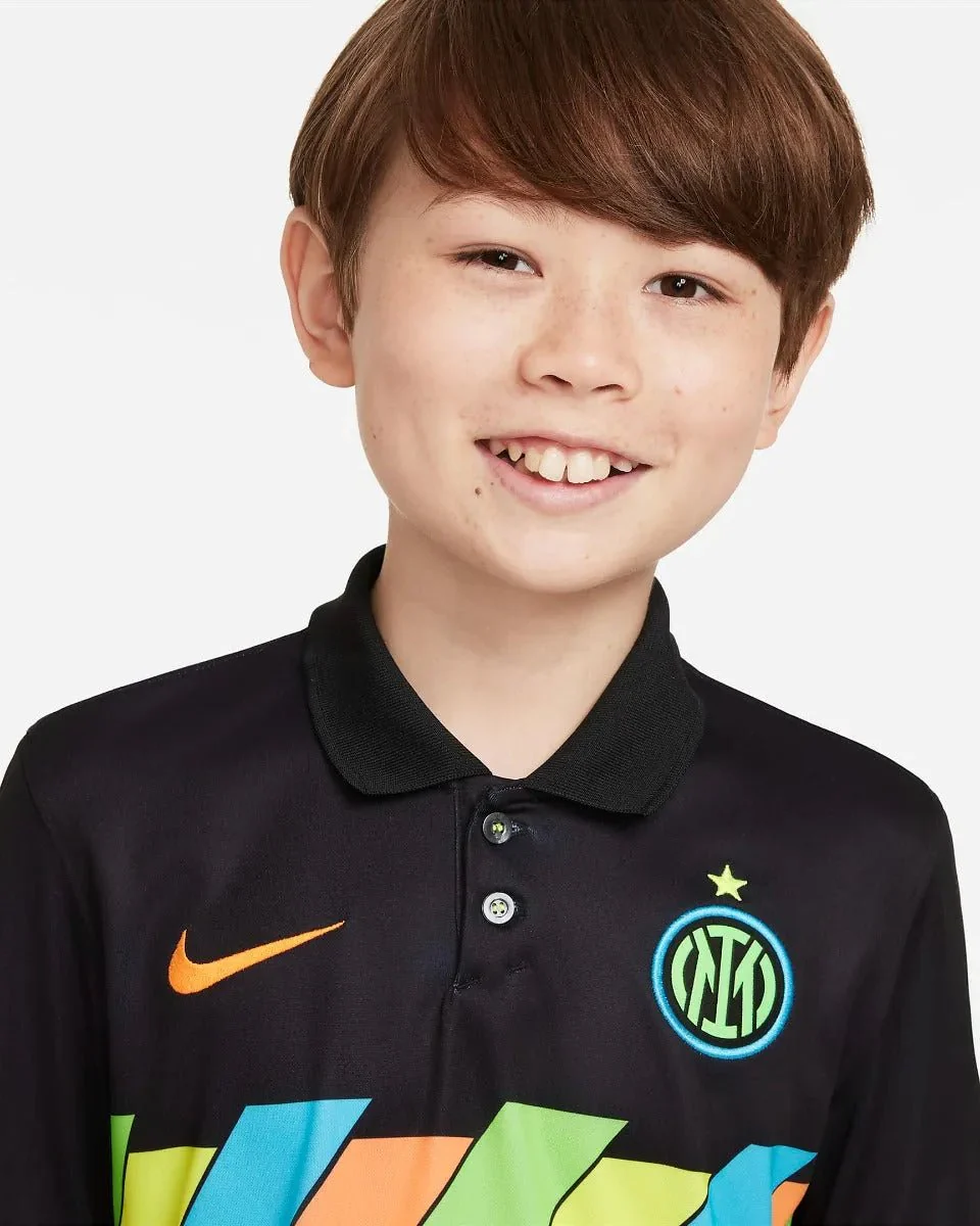 Nike 2021-22 Inter Milan Youth Stadium Third Jersey - Black - Image 3