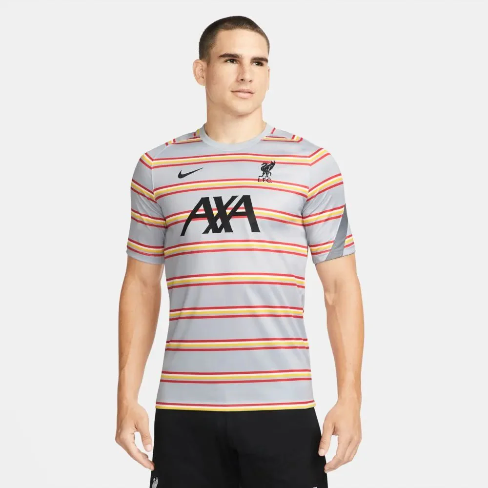 Nike 2021-22 Liverpool DF Pre-Match Jersey - Wolf Grey
