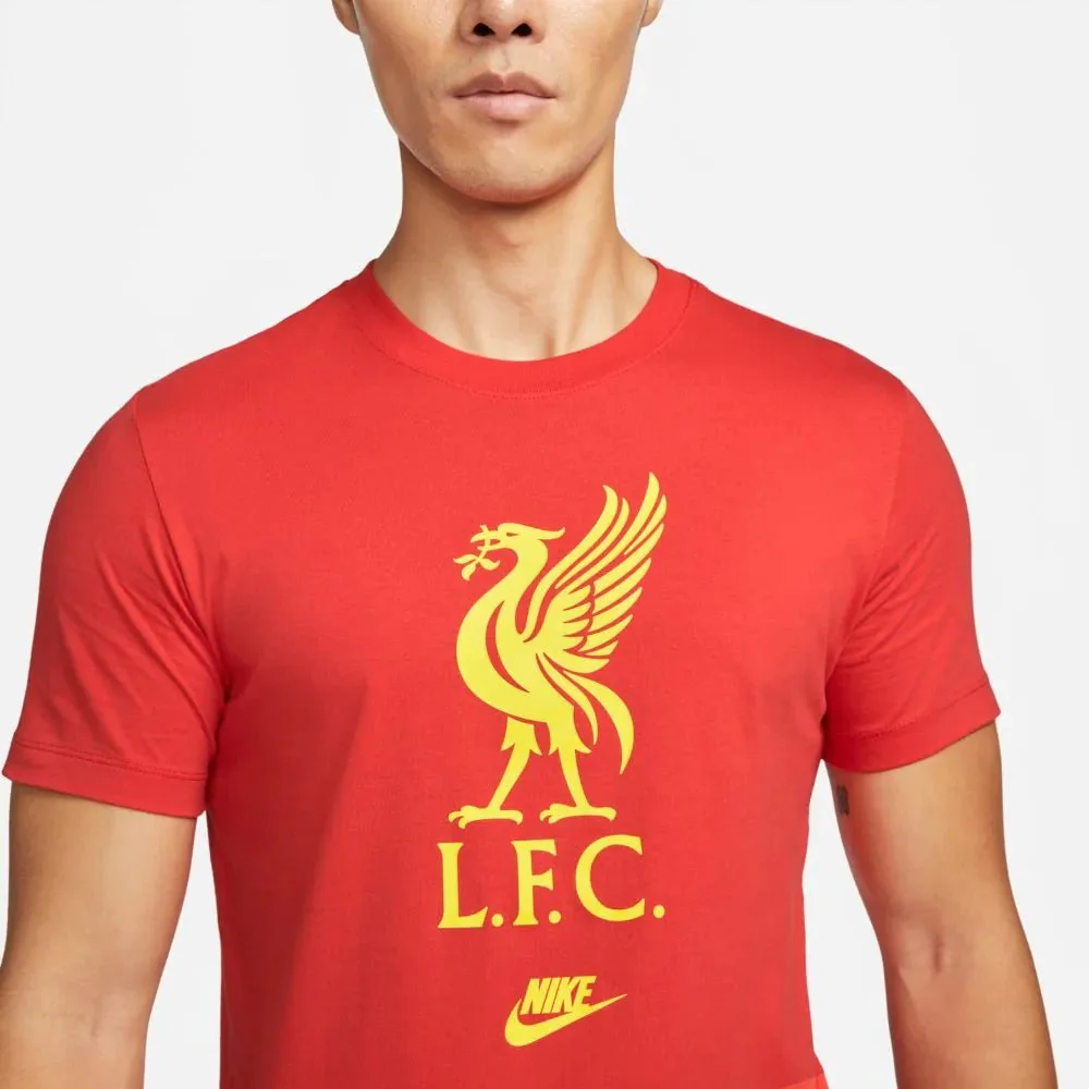 Nike 2021-22 Liverpool FUTR Crest Tee - Rush Red - Image 3