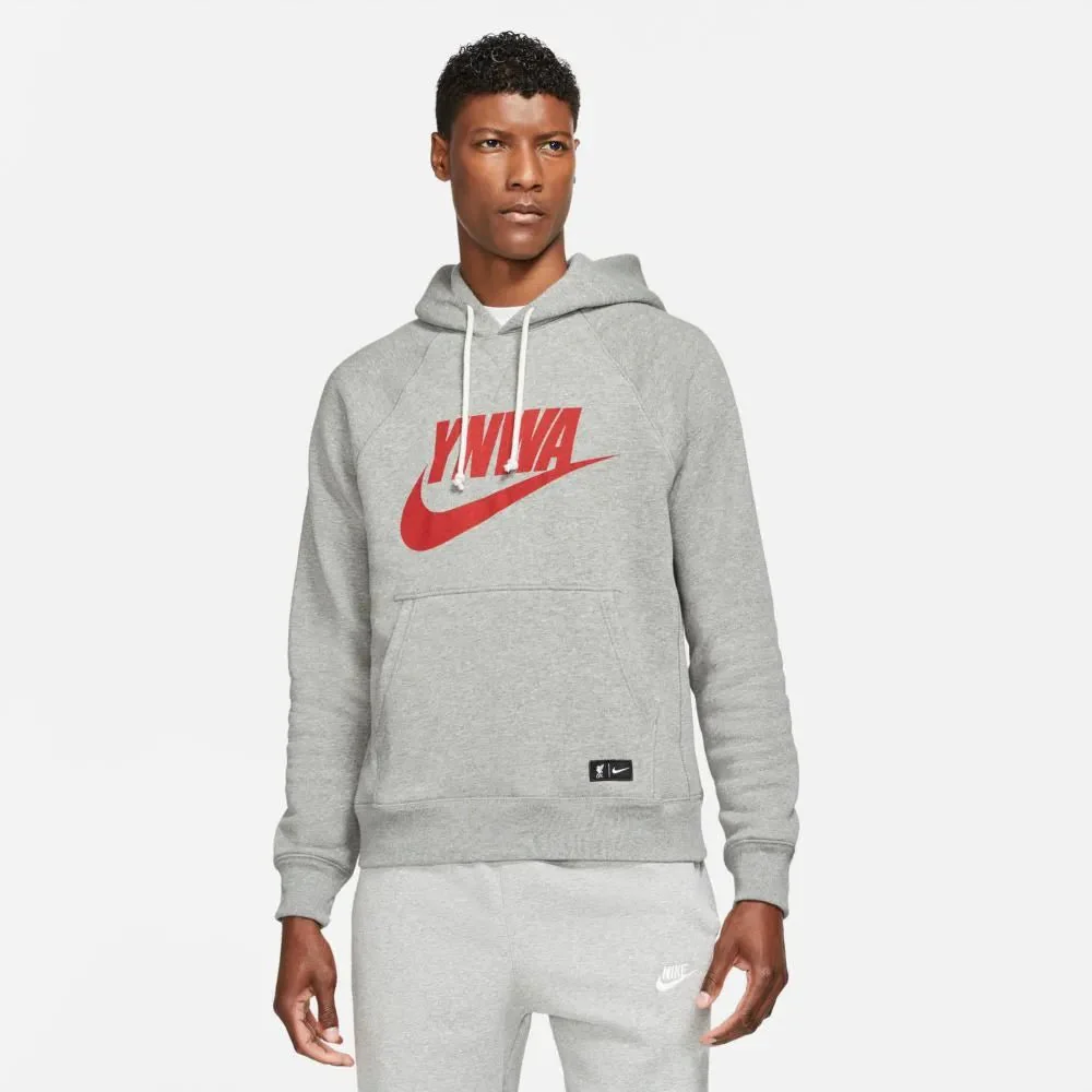 Nike 2021-22 Liverpool MNSW Heritage Hoodie - Grey-Red