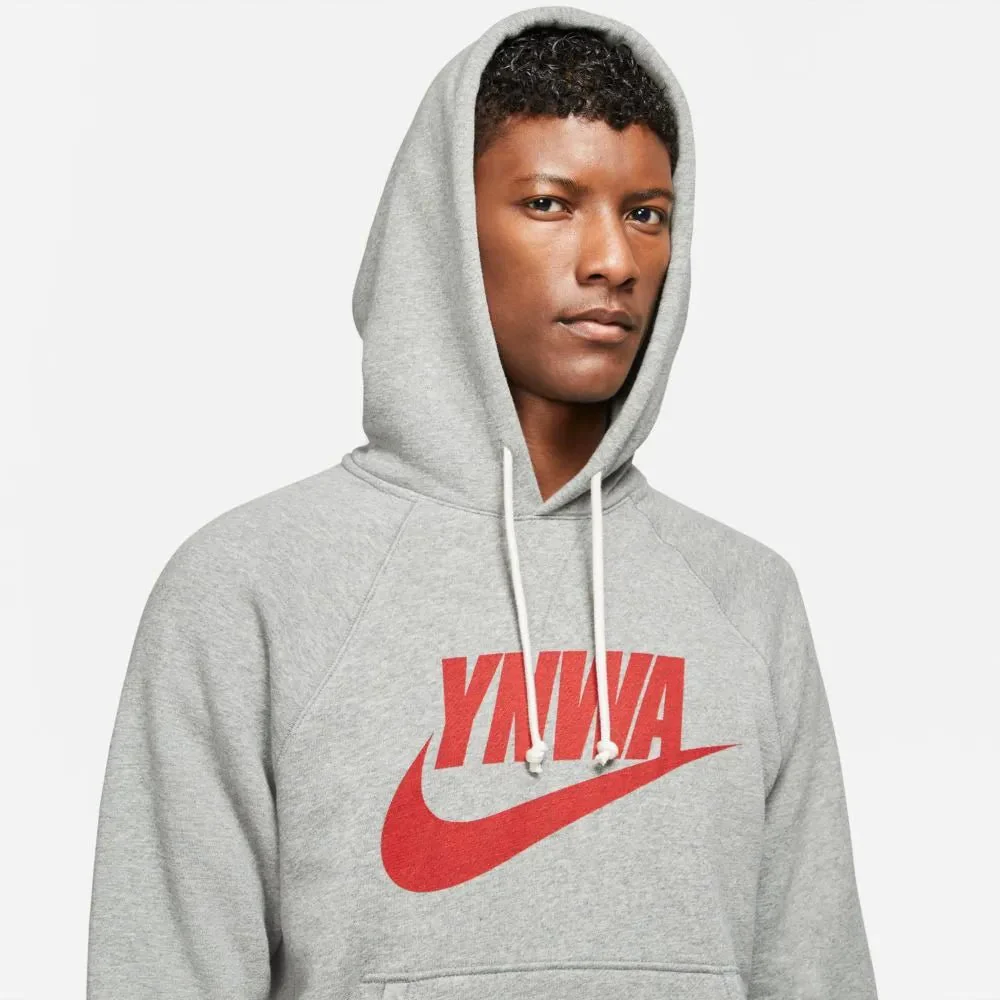 Nike 2021-22 Liverpool MNSW Heritage Hoodie - Grey-Red - Image 3