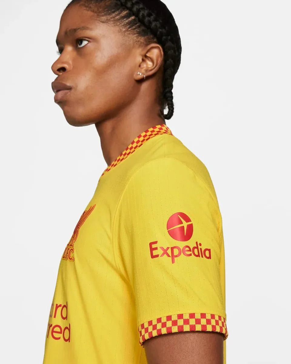 Nike 2021-22 Liverpool Third ADV Match Jersey - Yellow - Image 10