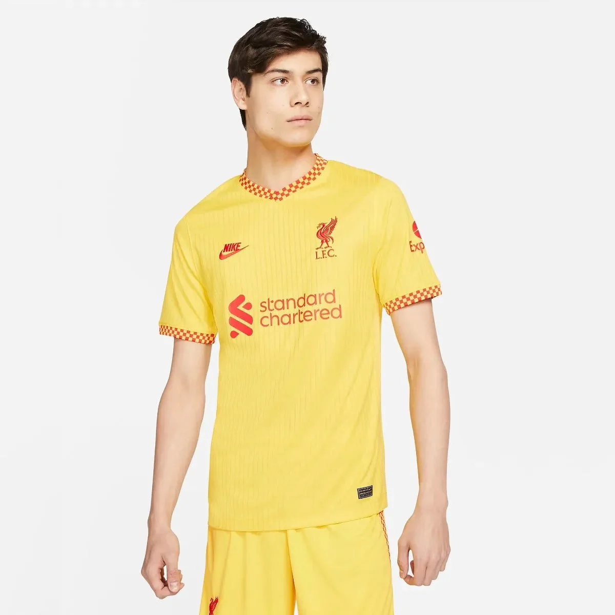 Nike 2021-22 Liverpool Third Jersey - Yellow - Image 6