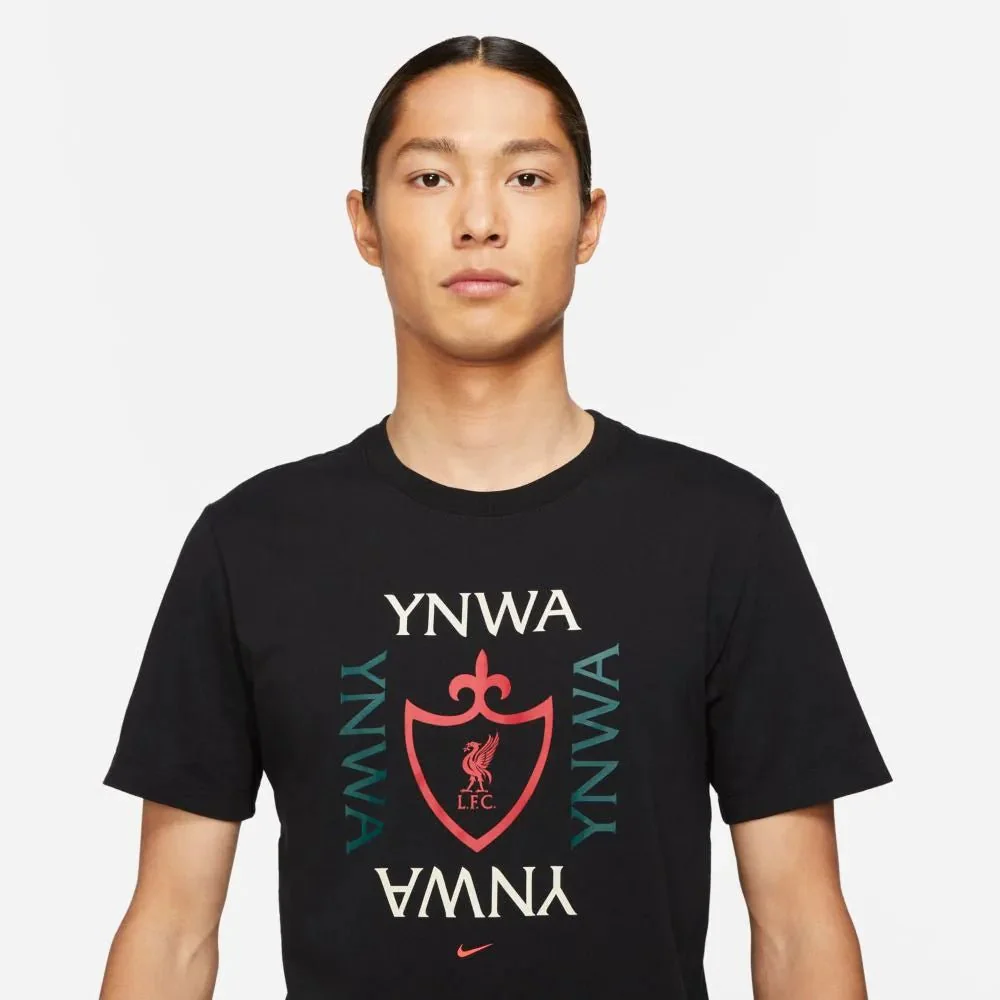 Nike 2021-22 Liverpool Voice Tee - Black - Image 3