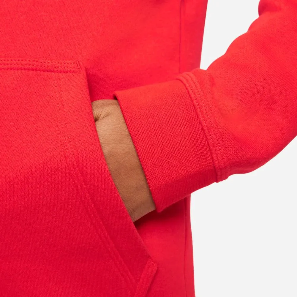 Nike 2021-22 Liverpool Youth NSW Full-Zip Club Hoodie - Rush Red - Image 5