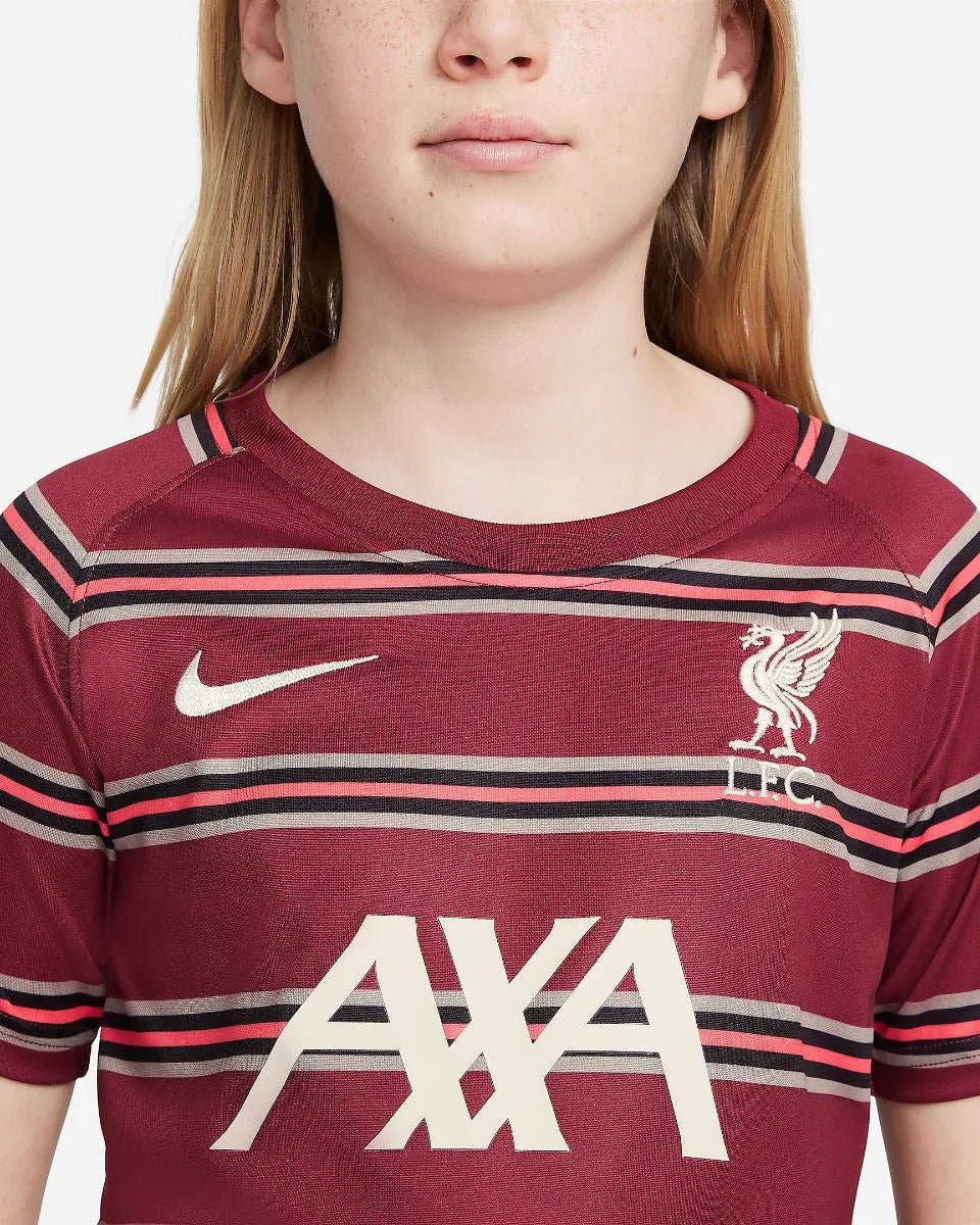 Nike 2021-22 Liverpool Youth Pre-Match SS Jersey - Team Red-Crimson - Image 4