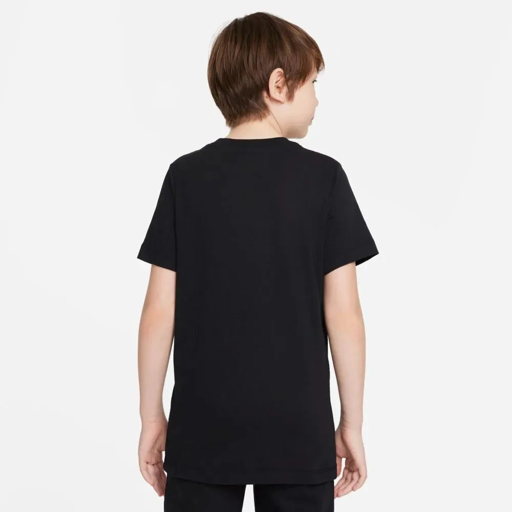 Nike 2021-22 Liverpool Youth Swoosh Club Tee - Black-Red - Image 2