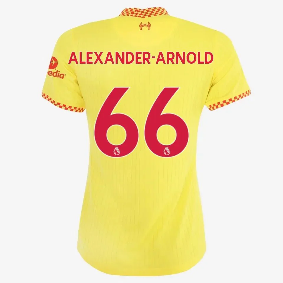 Nike 2021-22 Liverpool Youth Third Jersey - Yellow - Image 11