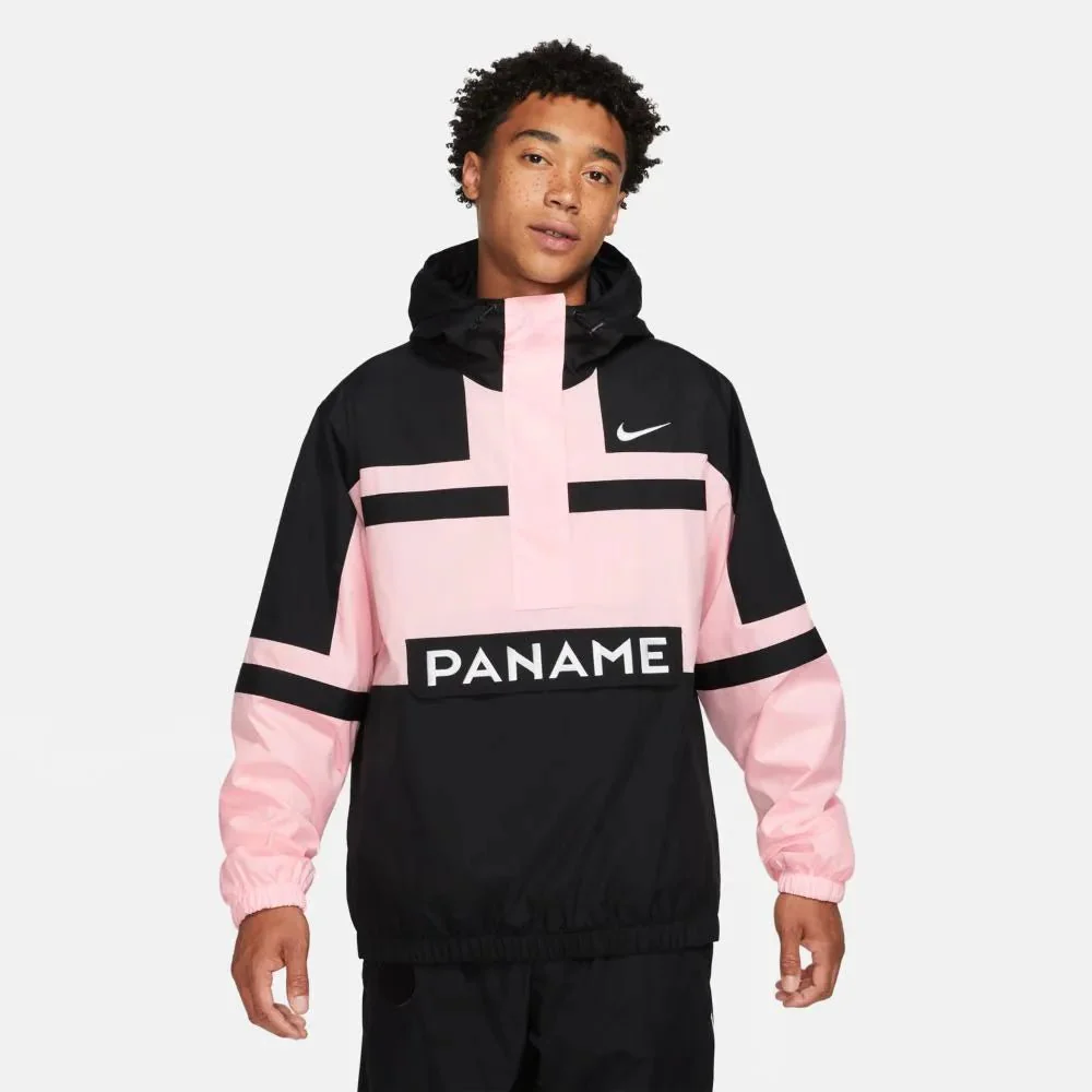 Nike 2021-22 PSG Air Woven Hooded Jacket - Arctic Punch-Black
