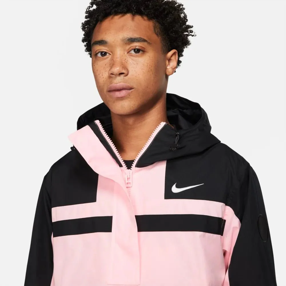 Nike 2021-22 PSG Air Woven Hooded Jacket - Arctic Punch-Black - Image 2