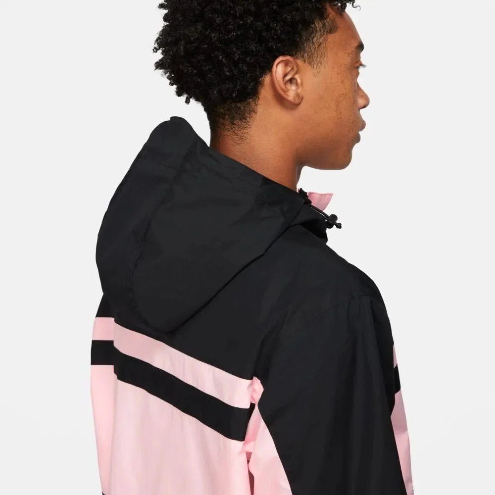 Nike 2021-22 PSG Air Woven Hooded Jacket - Arctic Punch-Black - Image 4