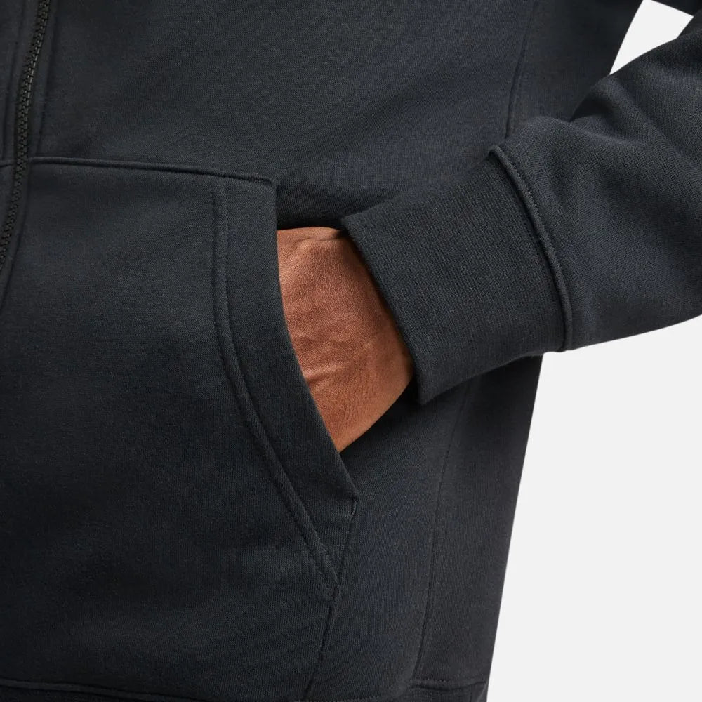 Nike 2021-22 PSG NSW Full Zip Club Hoodie - Black - Image 5