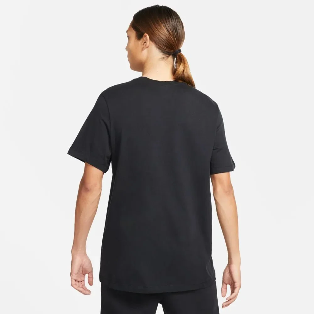 Nike 2021-22 PSG Swoosh Club Tee - Black-Red - Image 2