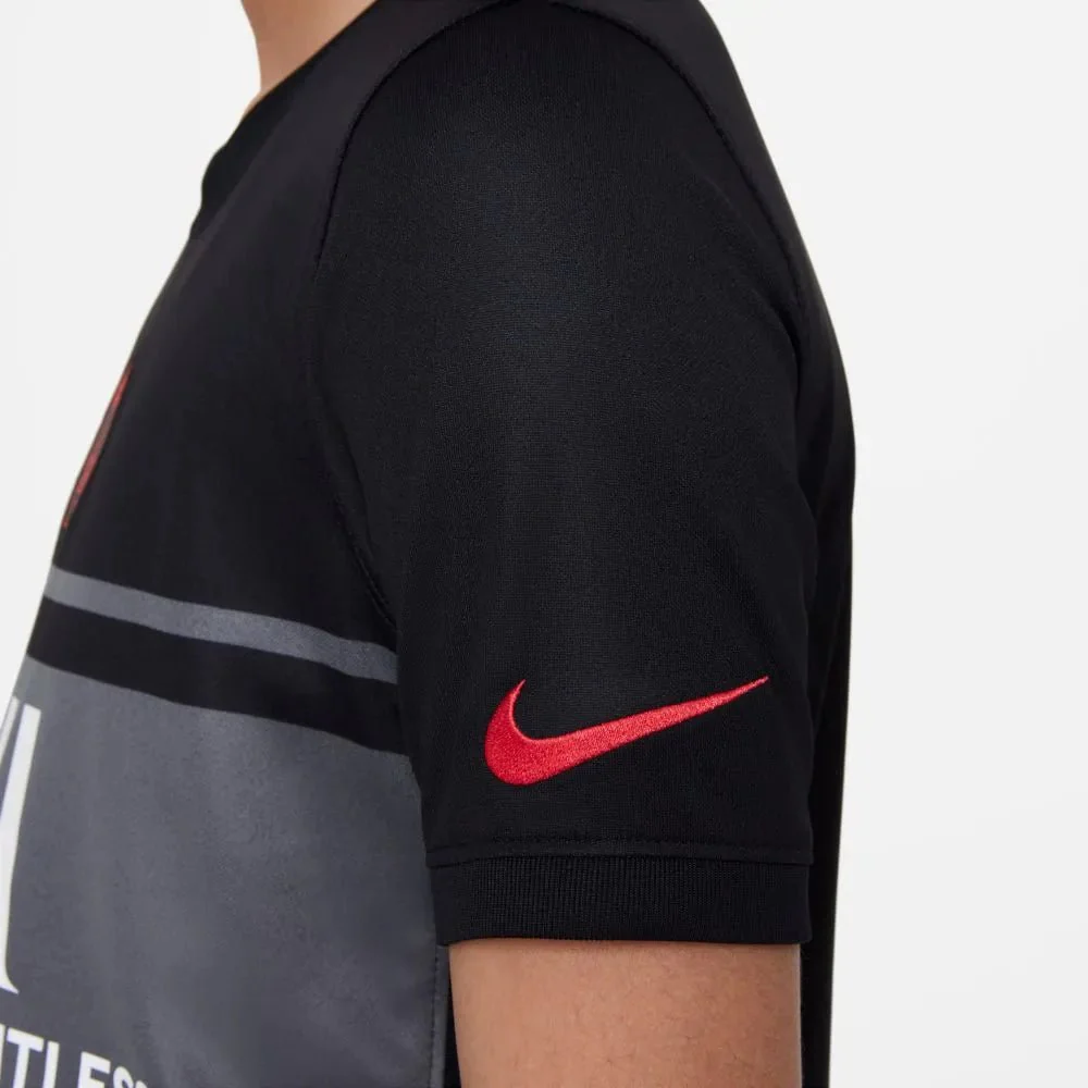 Nike 2021-22 PSG Youth Third jersey - Black-Grey - Image 6