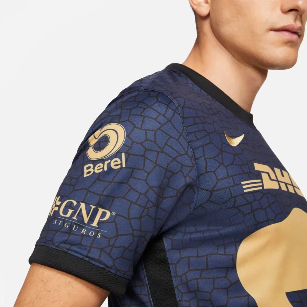 Nike 2021-22 Pumas Away Jersey - Navy-Gold - Image 6