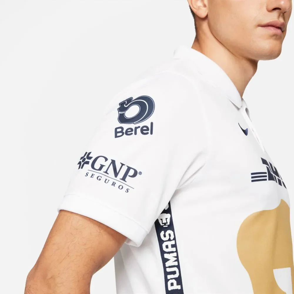 Nike 2021-22 Pumas Dry-Fit Home Jersey - White-Obsidian - Image 5