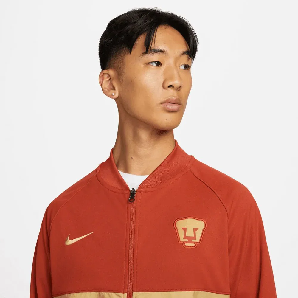 Nike 2021-22 Pumas I96 Anthem Jacket - Firewood Orange - Image 3