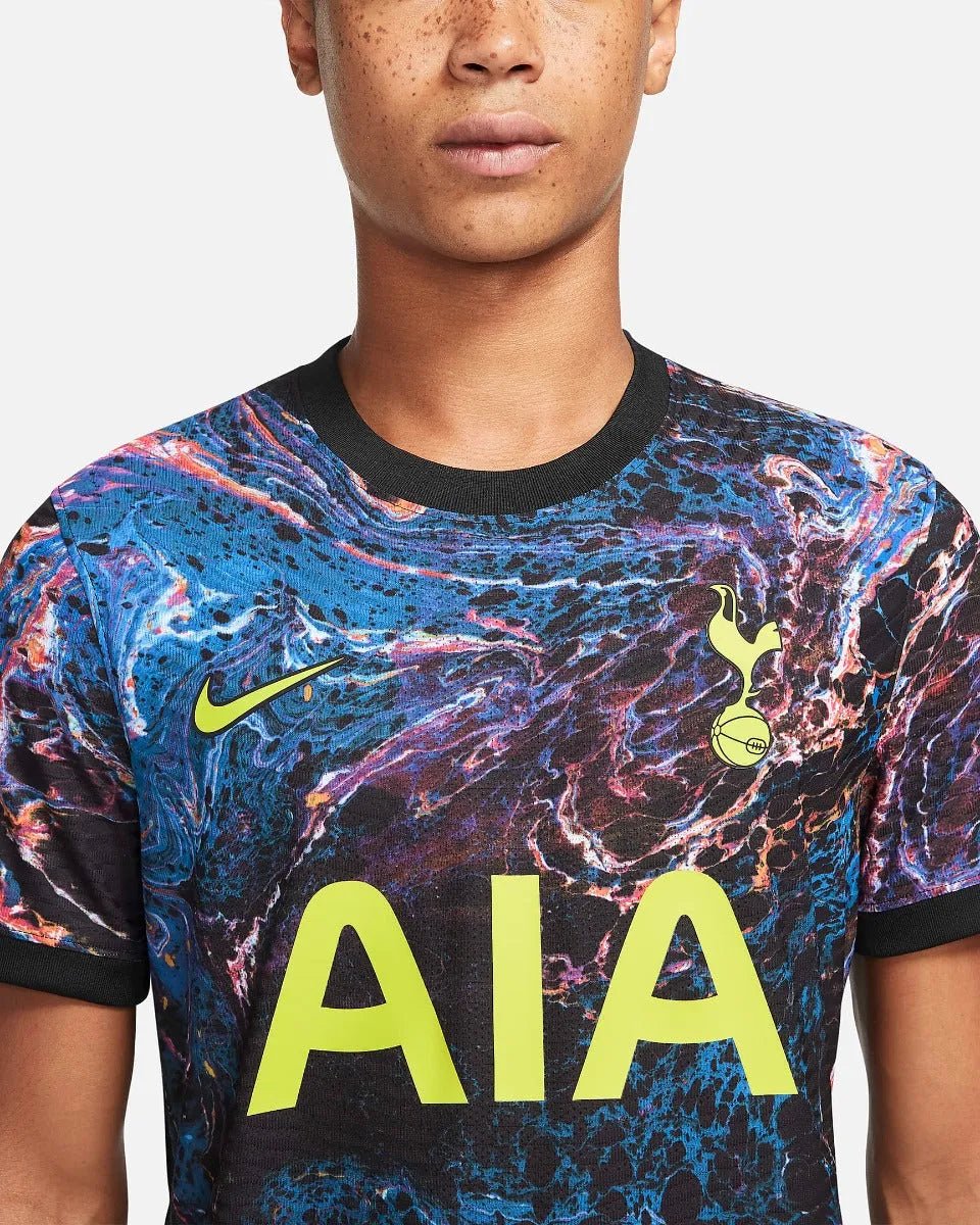 Nike 2021-22. Tottenham Away ADV Match Jersey - Black-Venom Green - Image 2