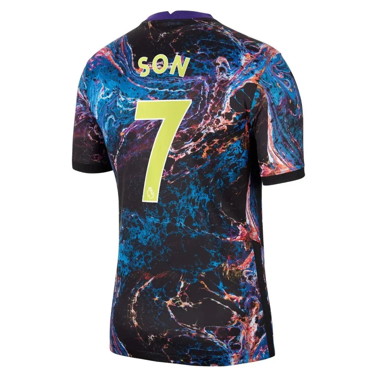 Nike 2021-22 Tottenham Away Jersey - Black-Venom Green - Image 4