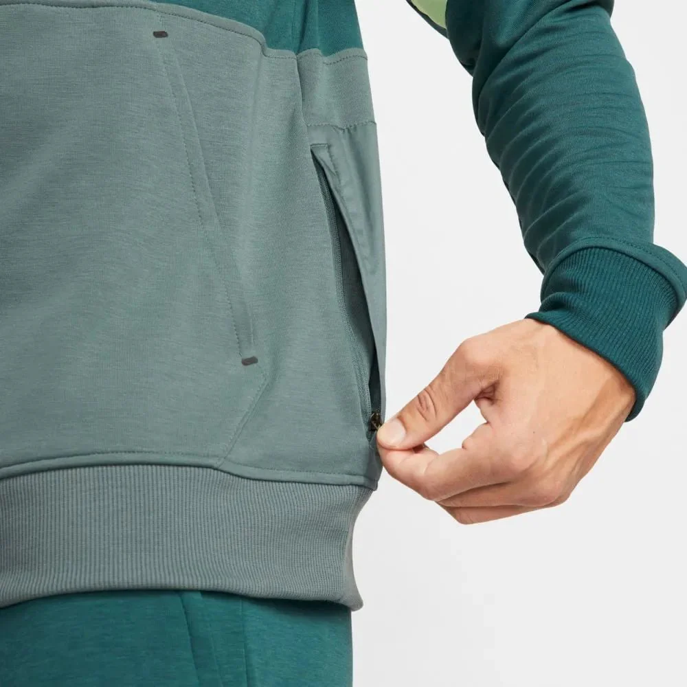 Nike 2021-22 Tottenham Fleece Travel Hoodie - Dark Teal-Vapour Green - Image 4