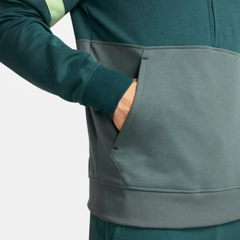 Nike 2021-22 Tottenham Fleece Travel Hoodie - Dark Teal-Vapour Green - Image 5
