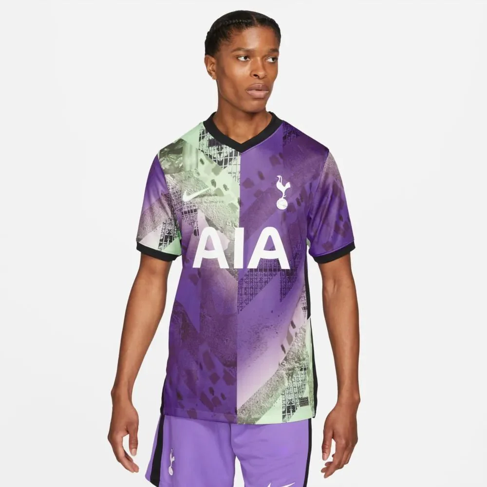 Nike 2021-22 Tottenham Third Jersey - Wild Berry-Black-White - Image 3