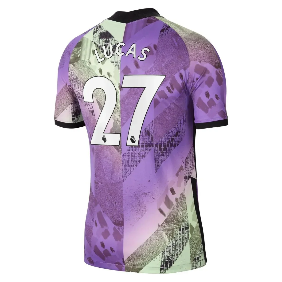 Nike 2021-22 Tottenham Third Jersey - Wild Berry-Black-White - Image 9