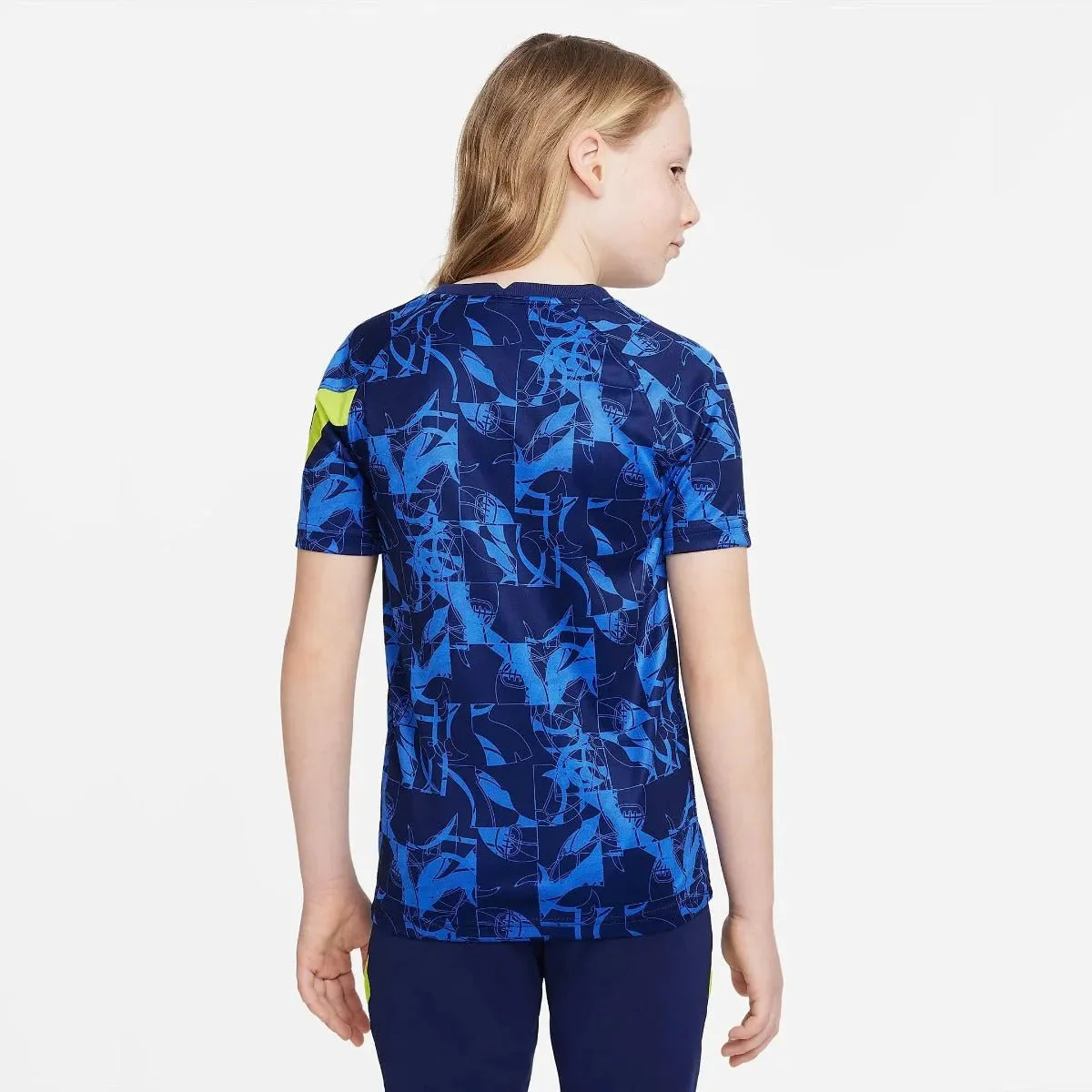 Nike 2021-22 Tottenham Youth Dry-Fit Pre-Match SS Jersey - Blue-Navy - Image 2