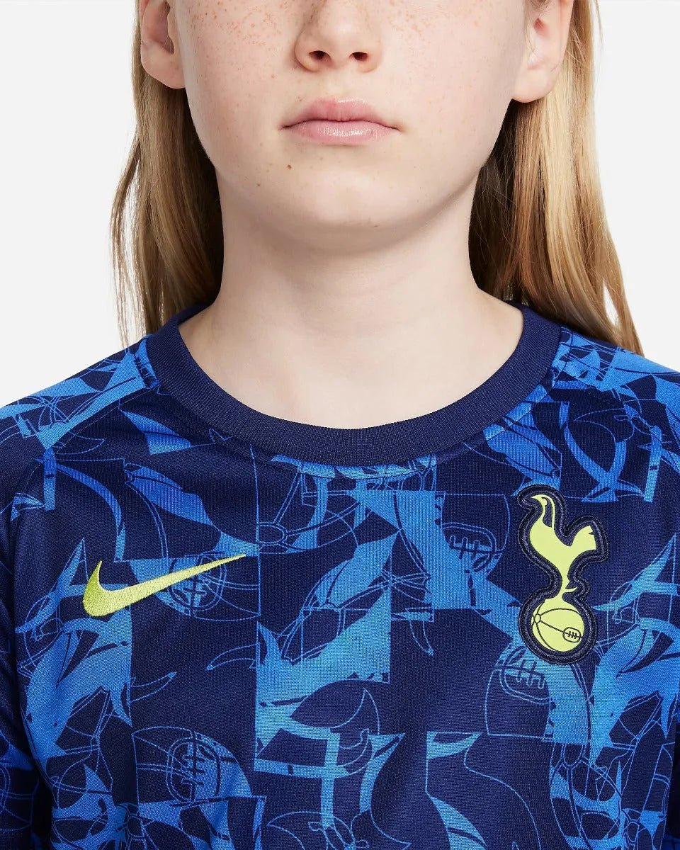 Nike 2021-22 Tottenham Youth Dry-Fit Pre-Match SS Jersey - Blue-Navy - Image 4