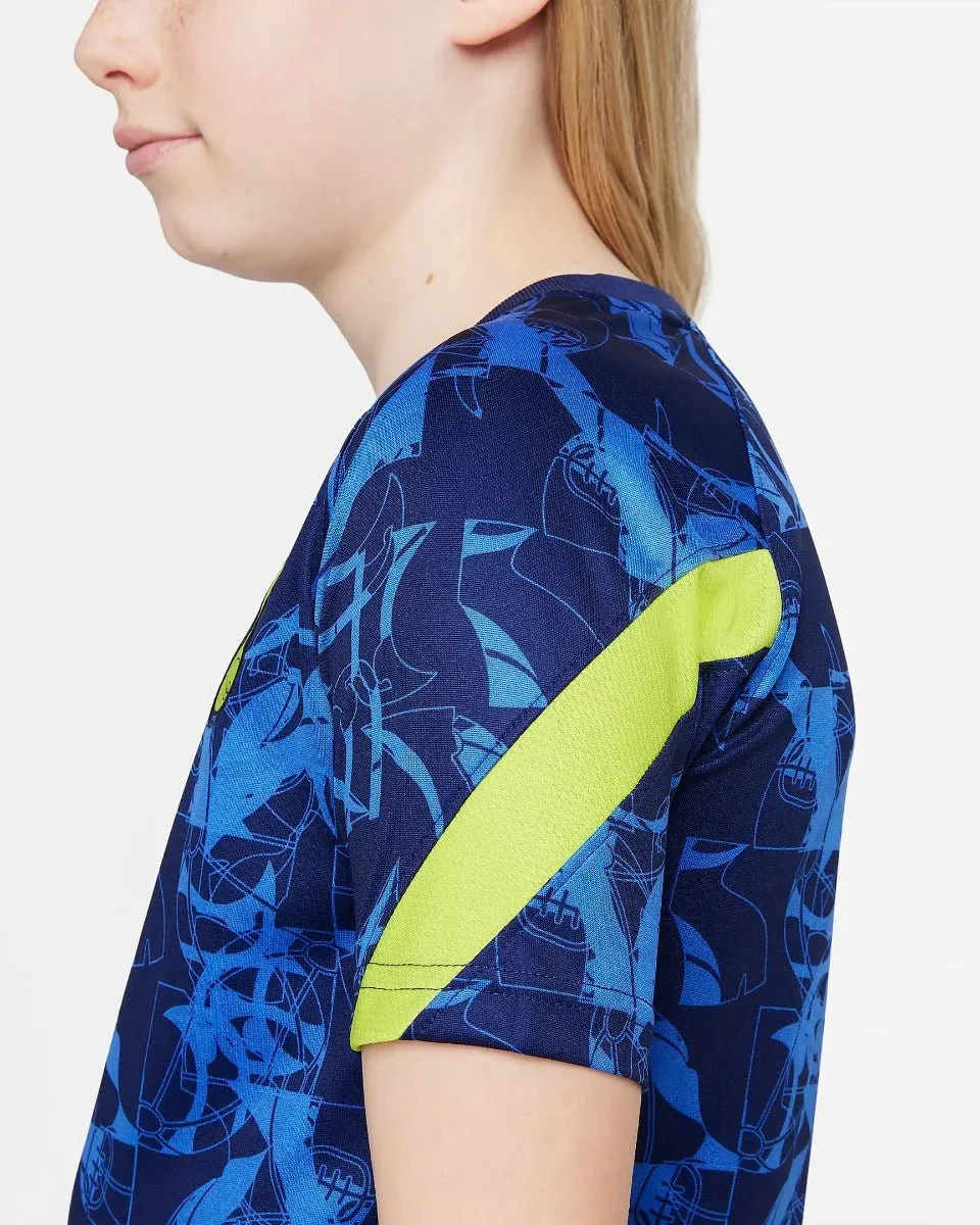 Nike 2021-22 Tottenham Youth Dry-Fit Pre-Match SS Jersey - Blue-Navy - Image 5
