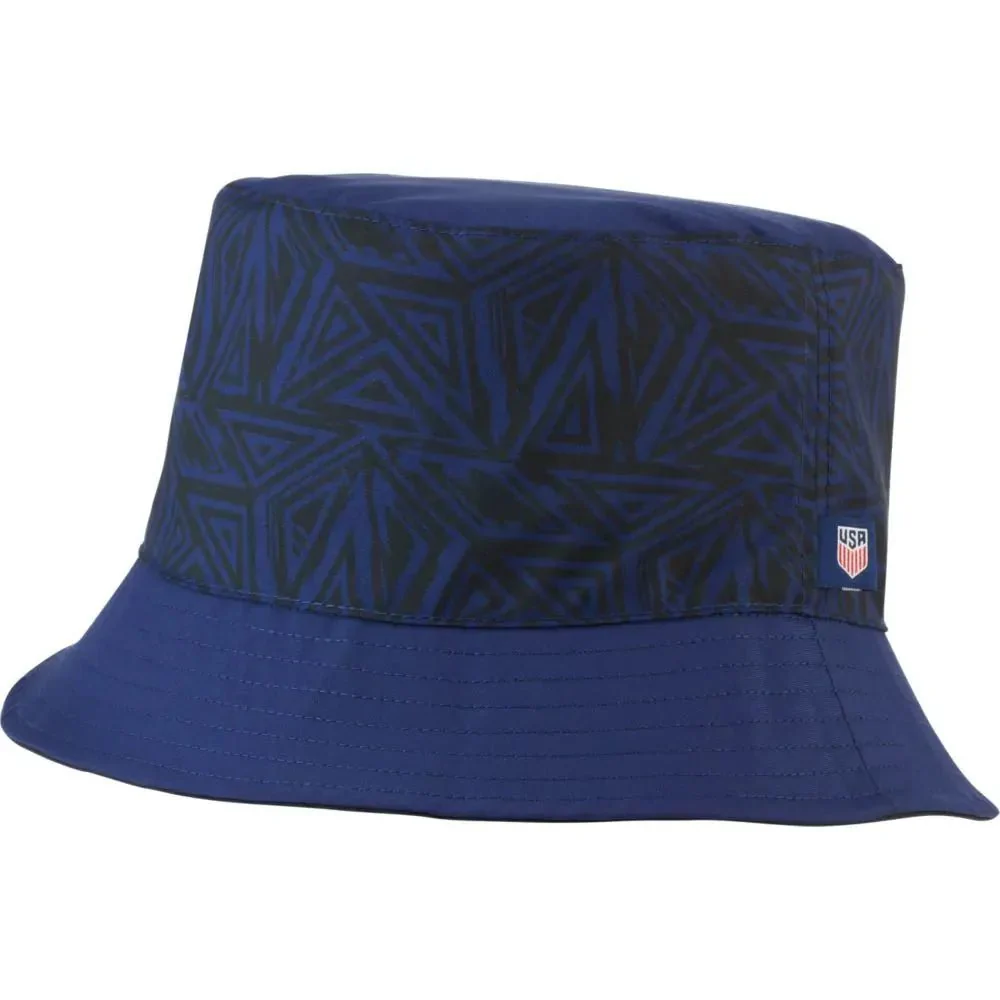 Nike 2021-22 USMNT Reversible Bucket Hat - Navy-Black - Image 3