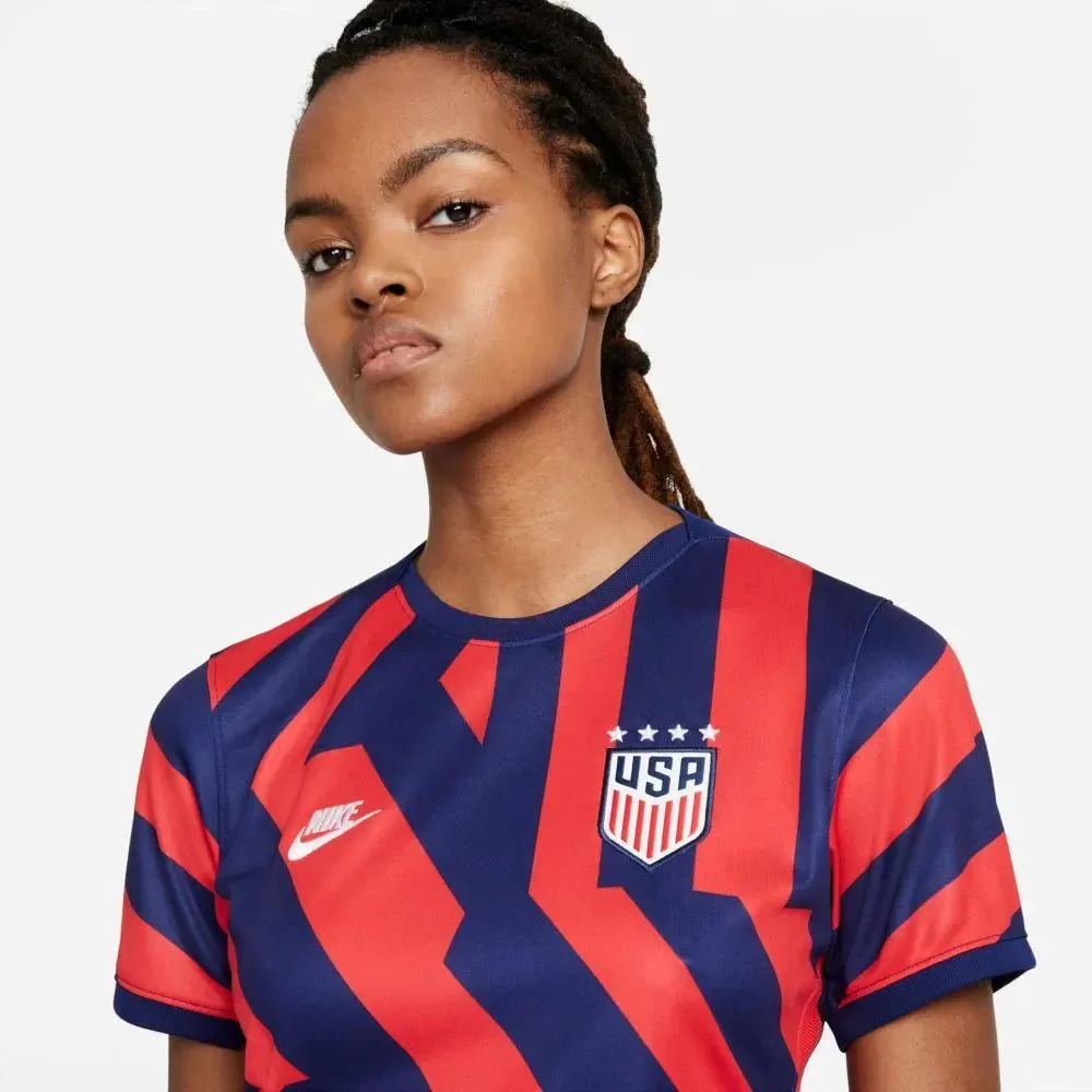 Nike 2021-22 USWNT Women Away Jersey - Navy-Red - Image 3