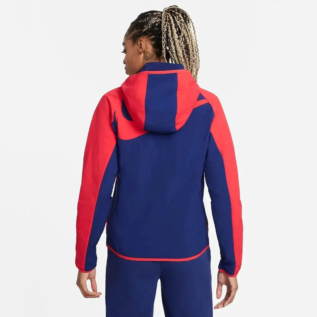 Nike 2021-22 USWNT Women AWF Lite Jacket - Navy-Red - Image 2