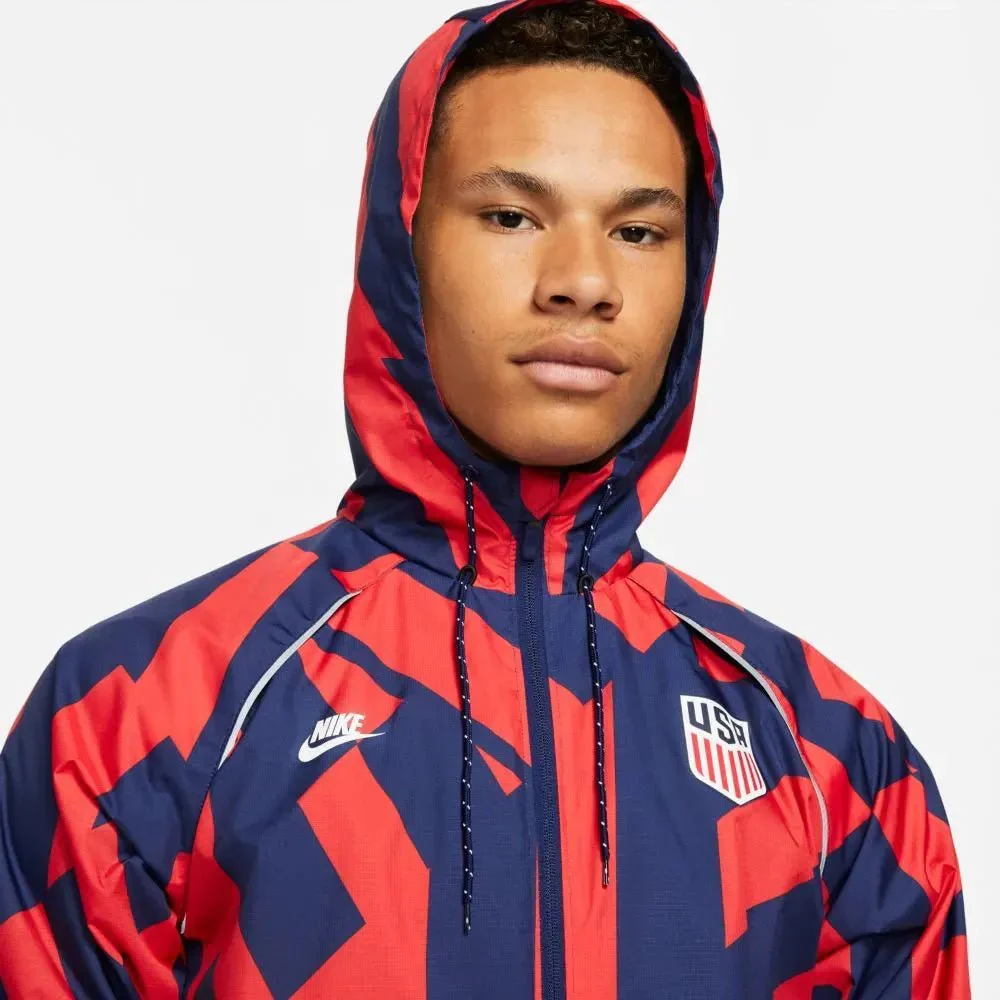 NIKE 2021 USMNT AWF Lite Jacket - Red-Navy - Image 3