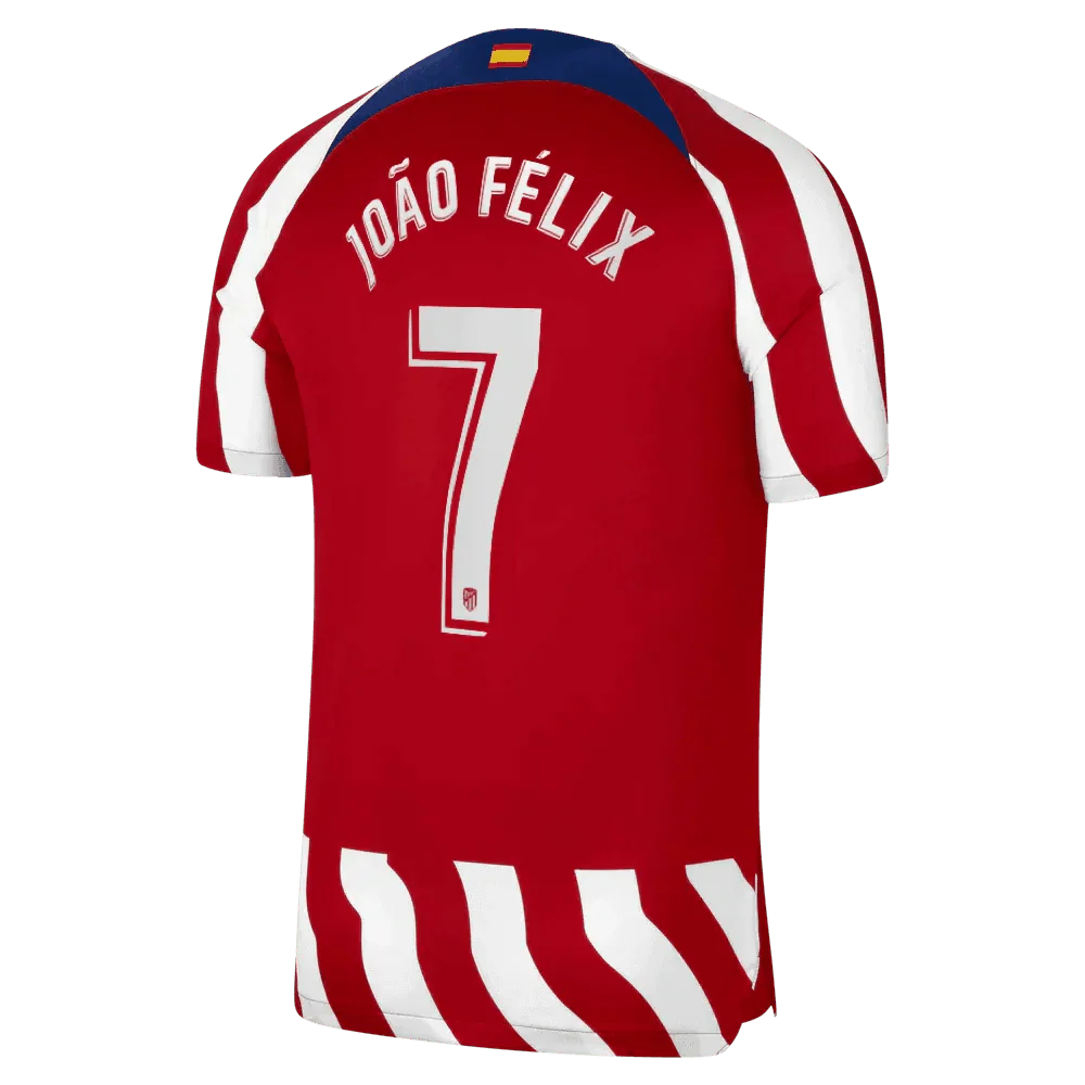 Nike 2022-23 Atletico Madrid Home Jersey - White-Red - Image 3