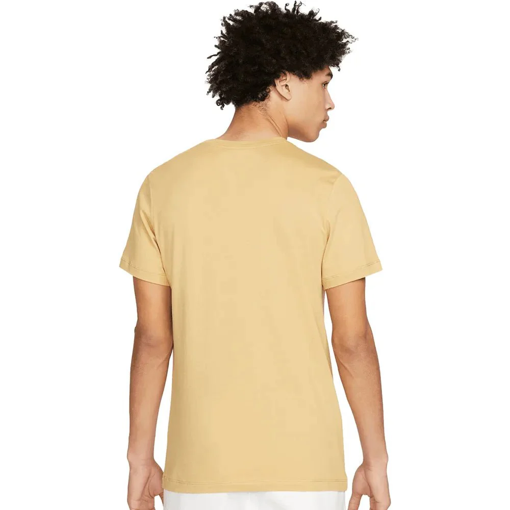 Nike 2022-23 Barcelona Crest Tee Gold - Image 2
