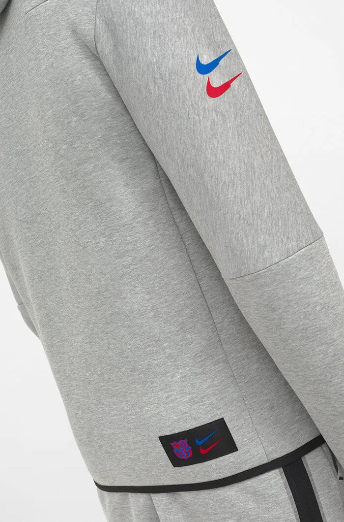Nike 2022-23 Barcelona Men's Tech Fleece Windrunner Full-Zip Hoodie - Image 5
