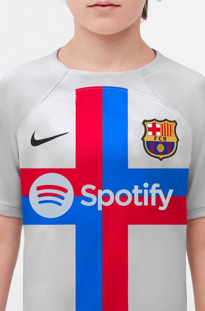 Nike 2022-23 Barcelona Youth Third Jersey - Image 2