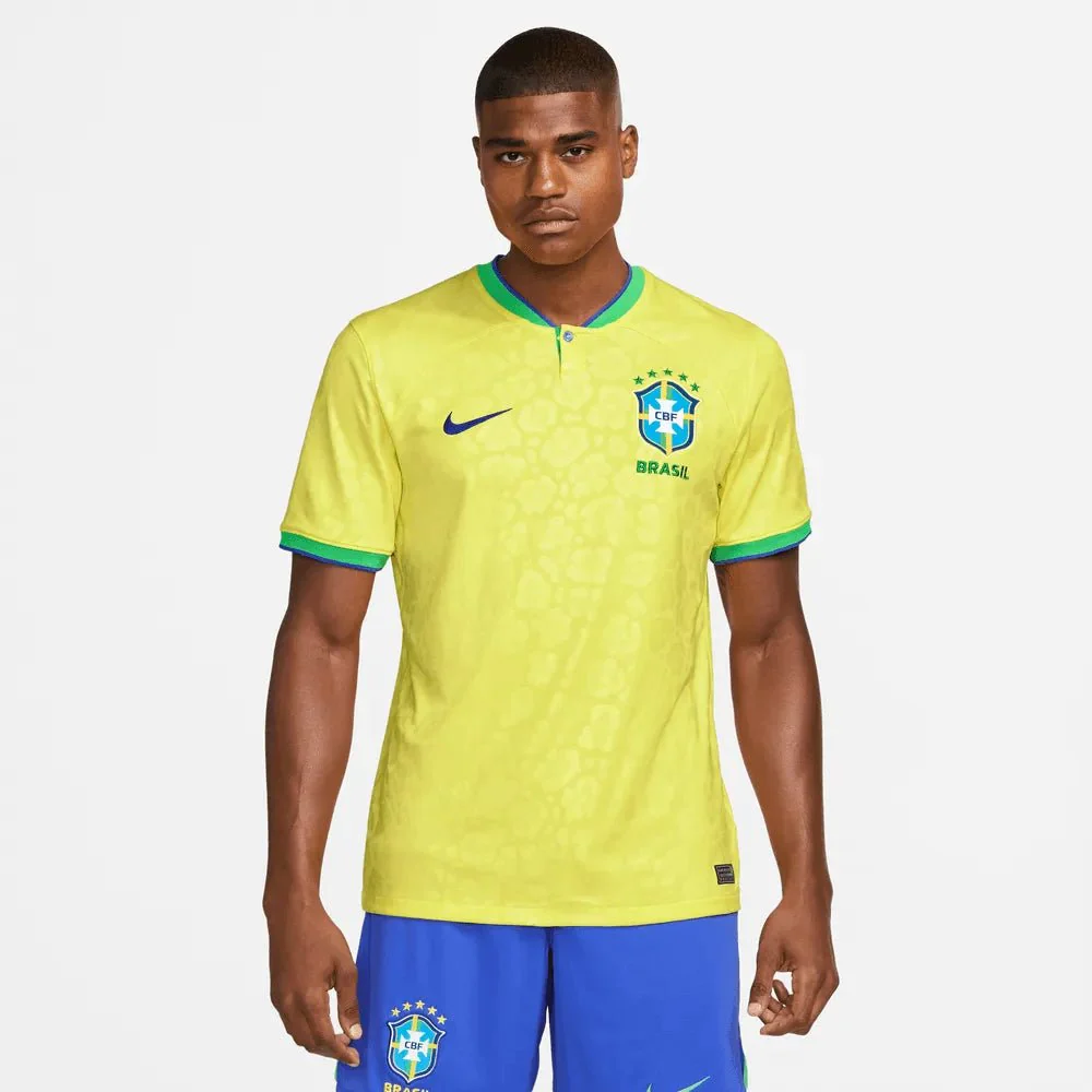 Nike 2022-23 Brazil Home Jersey - Yellow - Image 5