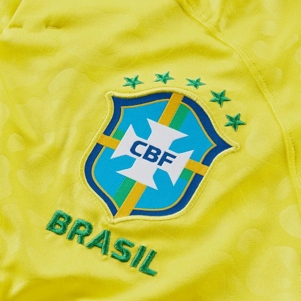 Nike 2022-23 Brazil Home Jersey - Yellow - Image 8