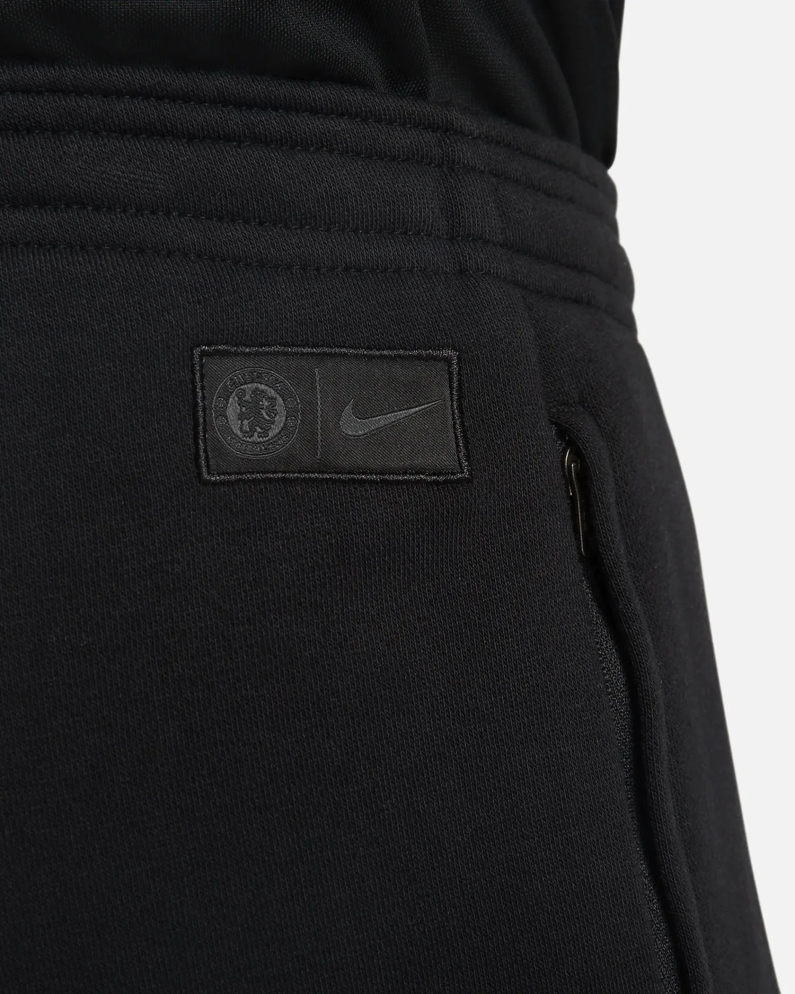 Nike 2022-23 Chelsea FC GFA Fleece Pants - Black-Sesame - Image 4