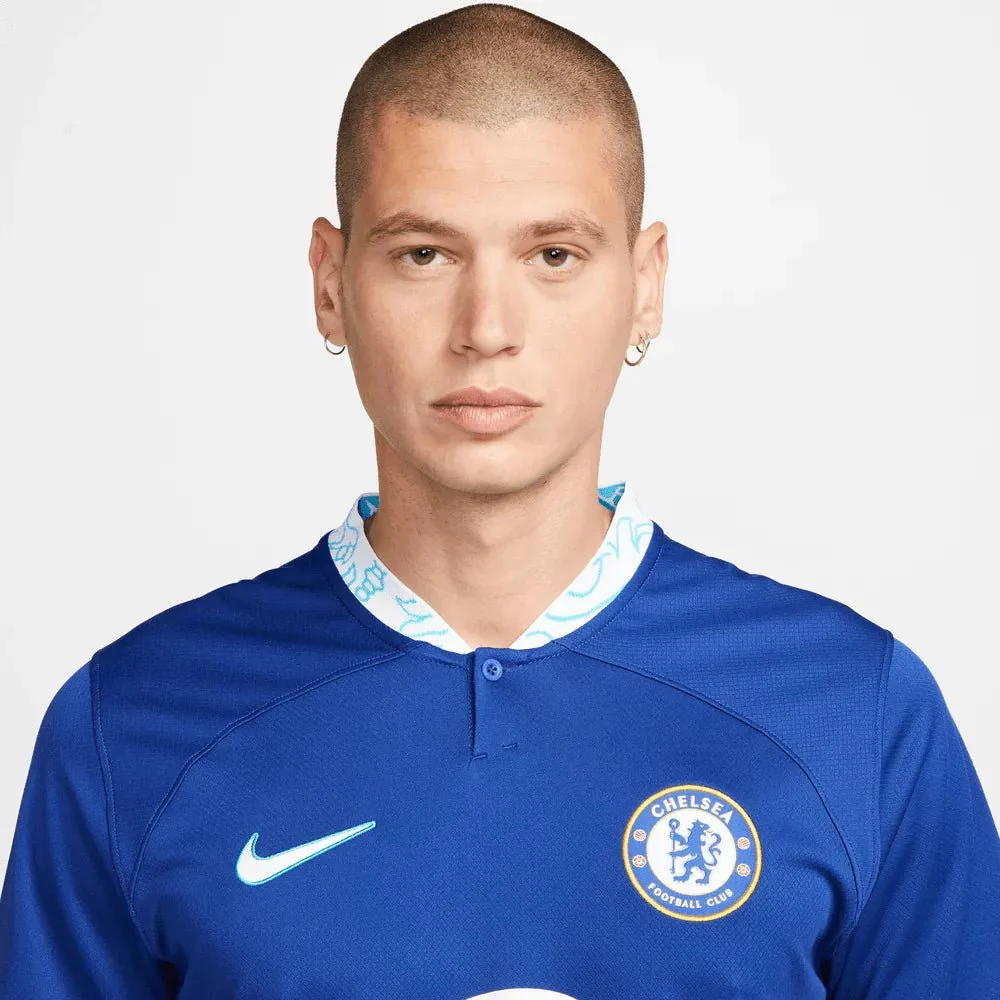 Nike 2022-23 Chelsea Home Jersey - Rush Blue-White - Image 9
