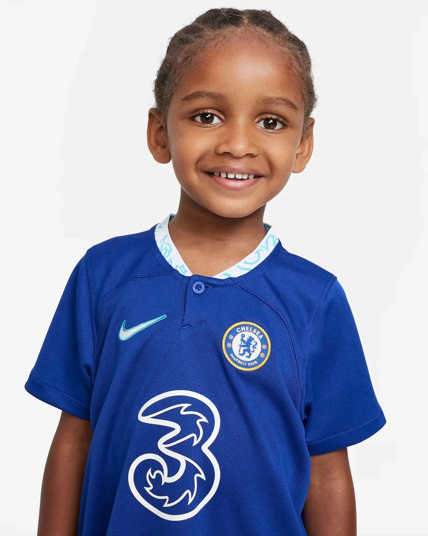 Nike 2022-23 Chelsea Kids' Home Mini Kit - Blue-White - Image 3