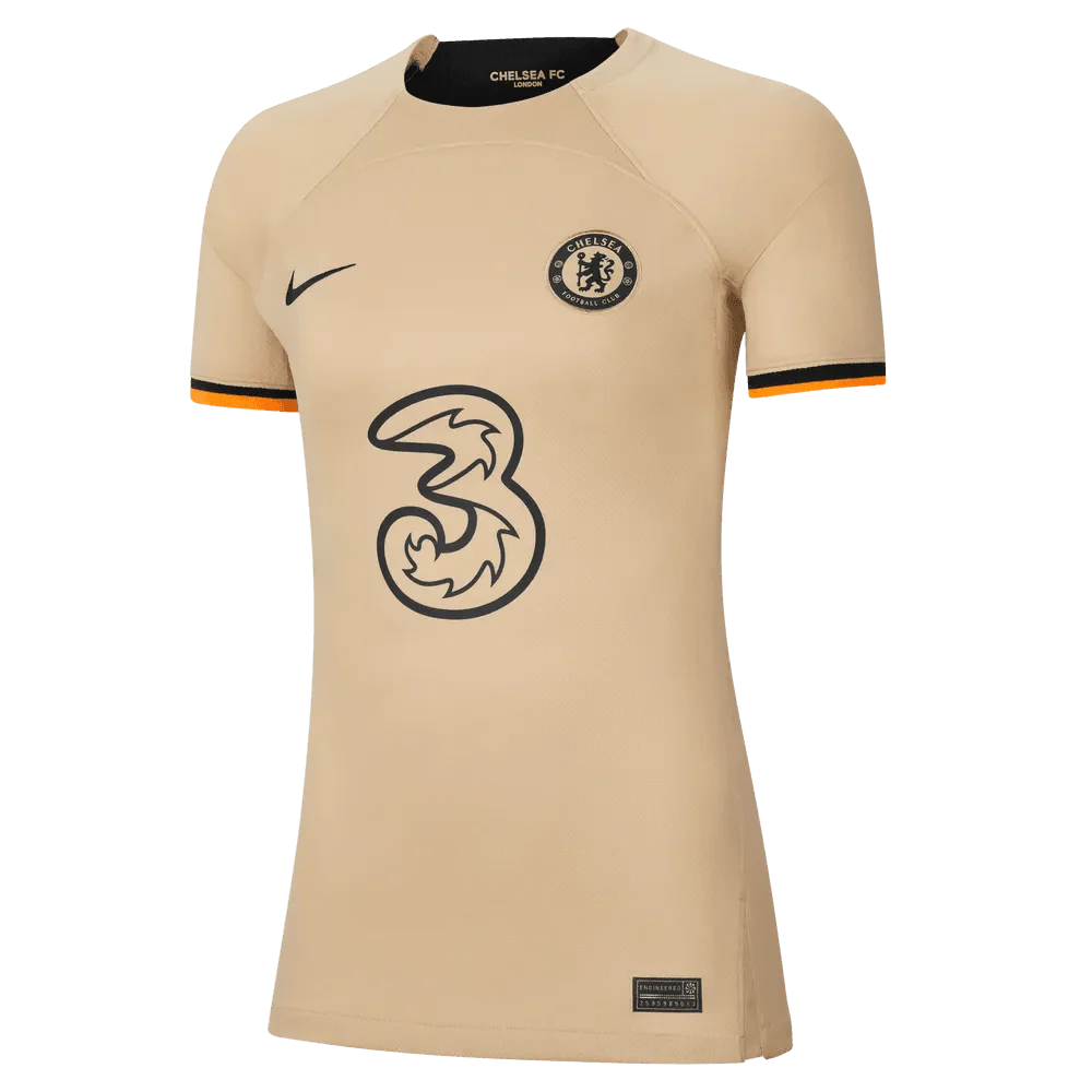 Nike 2022-23 Chelsea Womens Stadium Third Jersey - Sesame-Black