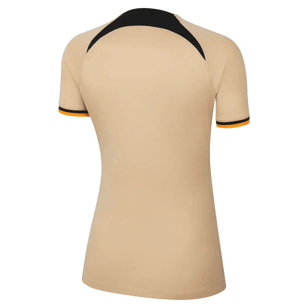 Nike 2022-23 Chelsea Womens Stadium Third Jersey - Sesame-Black - Image 2